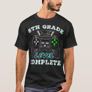 Camiseta 5th Grade Level Complete Funny Gamer 5 Grade