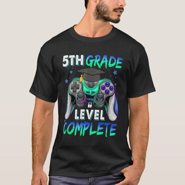 Camiseta 5th Grade Level Complete Happy Last Day Of School  (Anverso)