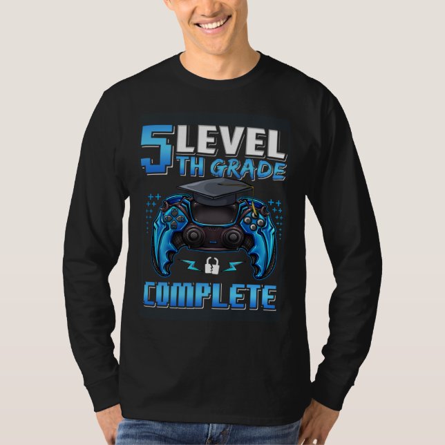 Camiseta 5th Grade Level Complete Happy Last Day Of School  (Anverso)