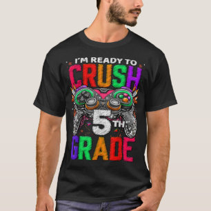 Camiseta 5th Grade Level Unlocked Game On 5th Grade Back To