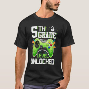 Camiseta 5th Grade Level Unlocked Gamer Video Games Back To