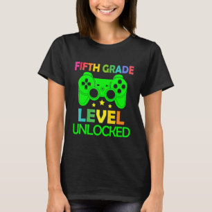 Camiseta 5th Grade Level Unlocked Video Game Back To School