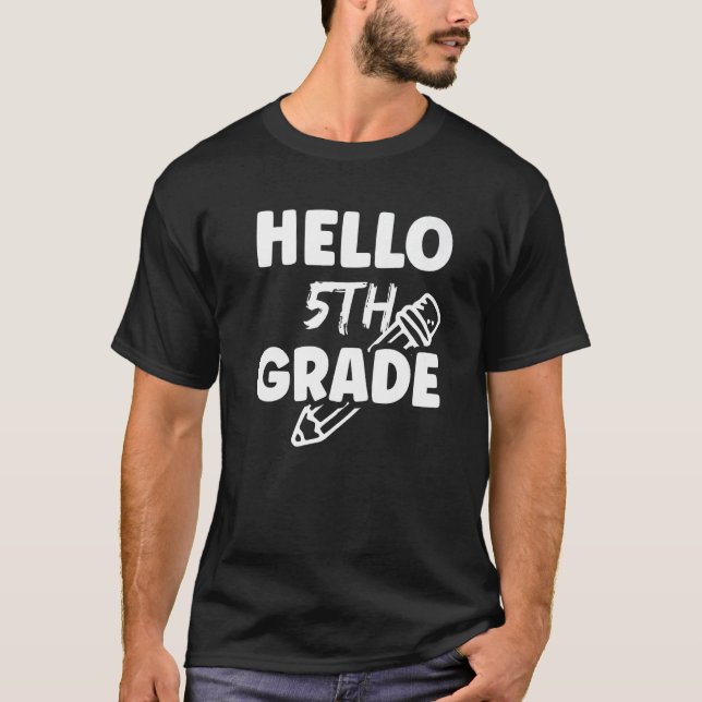 Camiseta 5Th Grade School Pupil Cute Teacher Premium (Anverso)