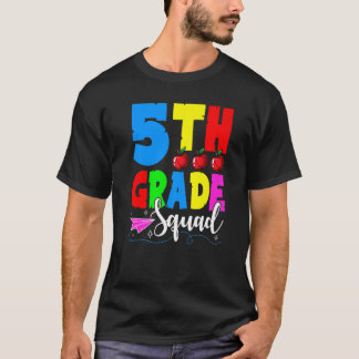 Camiseta 5th Grade Squad Back To School First Day Of School