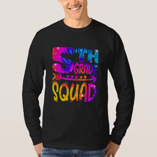 Camiseta 5th Grade Squad Teacher Student First Day Of Schoo (Anverso)