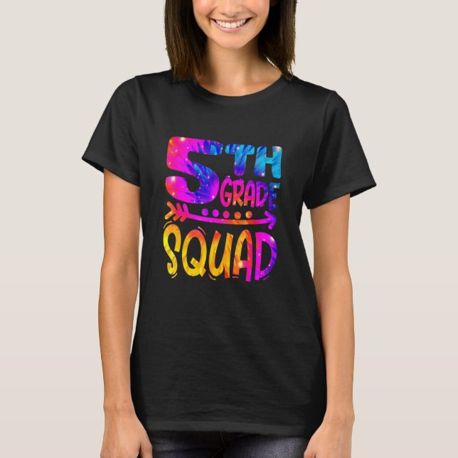 Camiseta 5th Grade Squad Teacher Student First Day Of Schoo (Anverso)