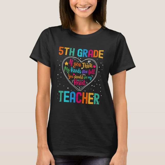 Camiseta 5th Grade Teacher Appreciation Week Back to School (Anverso)