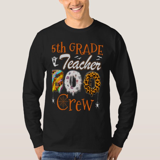 Camiseta 5th Grade Teacher Boo Crew  Teachers Halloween Cos (Anverso)