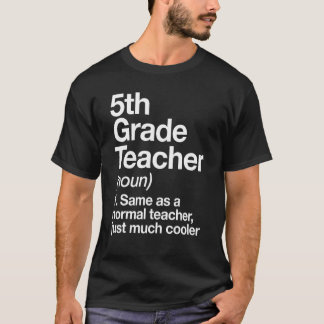 Camiseta 5th Grade Teacher Definition Funny Back To School 