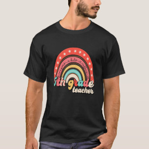 Camiseta 5th Grade Teacher Life Boho Rainbow Welcome Back T
