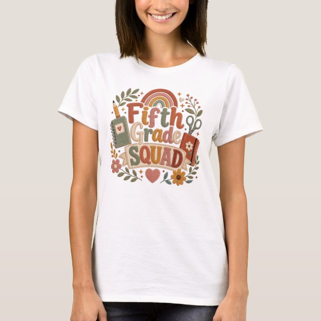 Camiseta 5th Grade Teacher Tee (Anverso)