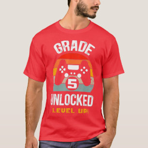Camiseta 5th Grade Unlocked Level Up Back To School Fifth G