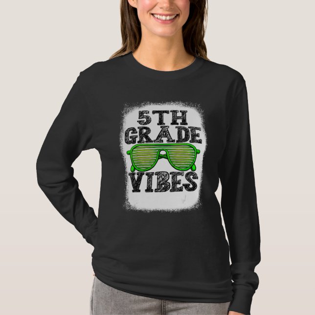 Camiseta 5th Grade Vibes 5th Grade Back To School Boys Kids (Anverso)