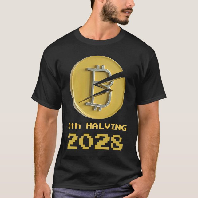 Camiseta 5th Halving Bitcoin 2028 Crypto Halvenings (Anverso)