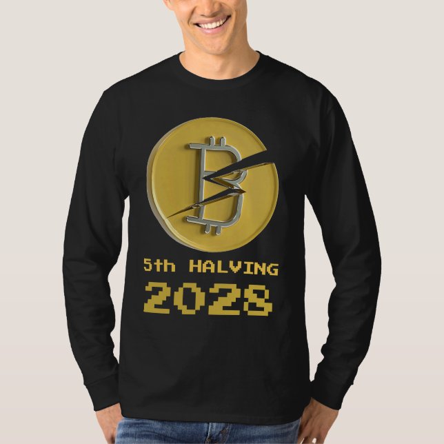 Camiseta 5th Halving Bitcoin 2028 Crypto Halvenings (Anverso)