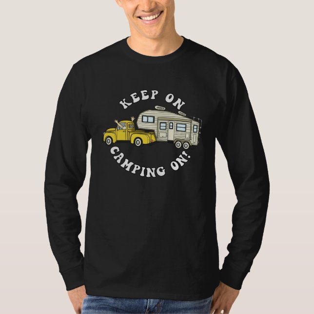 Camiseta 5th wheel KEEP ON CAMPING ON Fifth Wheel Camper (Anverso)