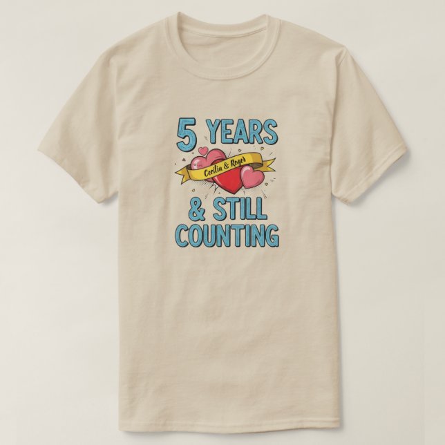 Camiseta 5th Year Anniversary  (Diseño del anverso)
