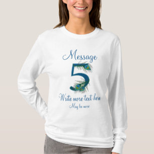 Camiseta 5to aniversario de boda con clase personalizado 5