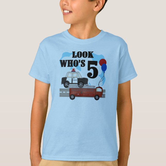 Camiseta 5to cumpleaños de los héroes diarios (Anverso)