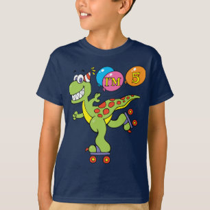 Camiseta 5to Dinosaurio del cumpleaños