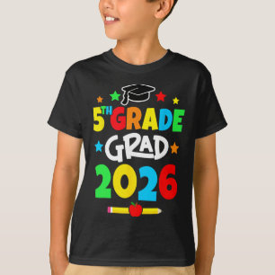 Camiseta 5to Grado 2026 Quinto Grado Graduado Escuela Prima