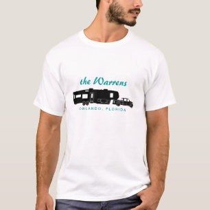 Camiseta 5to Gráfico de la silueta de la rueda rv