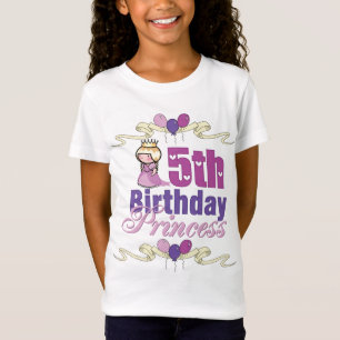 Camiseta 5to Princesa del cumpleaños