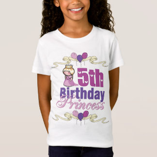 Camiseta 5to Princesa del cumpleaños