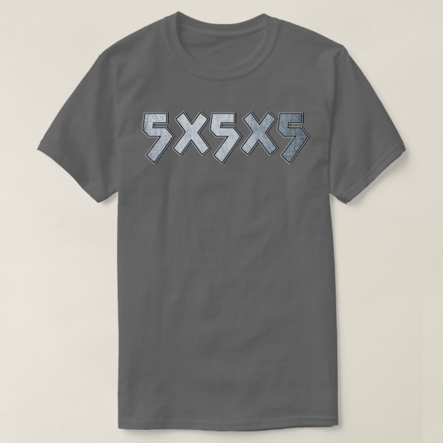 Camiseta 5x5x5 (Diseño del anverso)