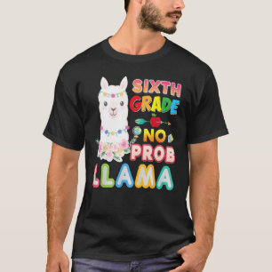 Camiseta 6º Grado No Prob Llama De Vuelta A La Escuela Sext