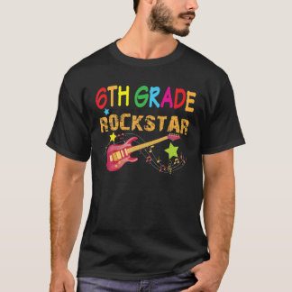 Camiseta 6º Grado Rockstar Sexto Guitarra Eléctrica De Vuel