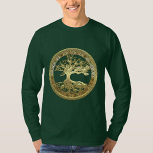 Camiseta [600] Árbol de la vida céltico [oro]