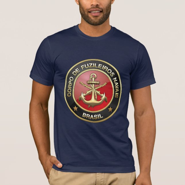 Camiseta [600] Corpo De Fuzileiros Navais [el Brasil] (CFN) (Anverso)
