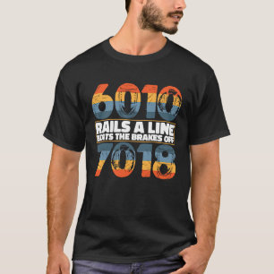 Camiseta 6010 La línea de las vías golpea los frenos de 701