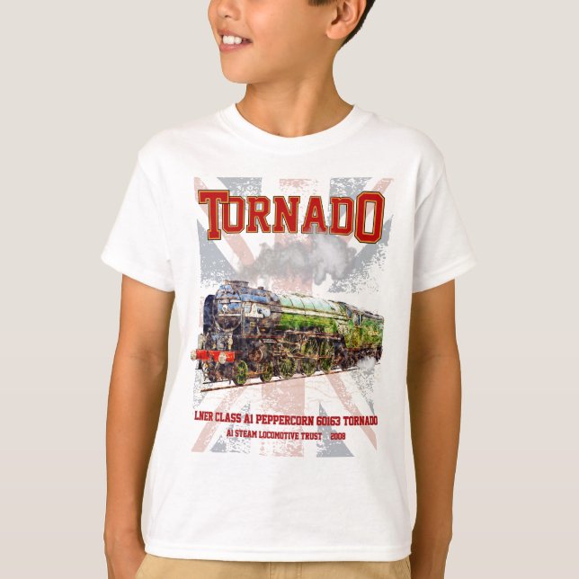 Camiseta 60163 Tornado Vintage Steam Train Locomotive (Anverso)