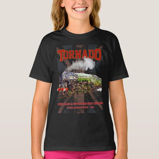 Camiseta 60163 Tornado Vintage Steam Train Locomotive (Anverso)