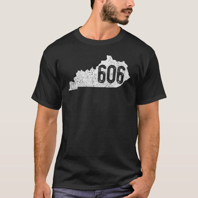 Camiseta 606 Mapa de Kentucky Morehead Pikeville Middlesbor (Anverso)