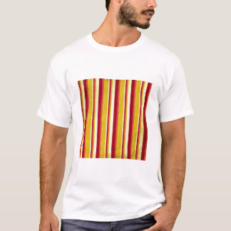 CAMISETA 607 OTOÑO FRANJA BURGUNDY ROJO ORO AMARILLO