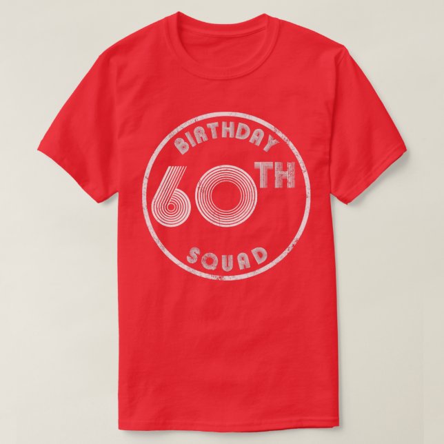 Camiseta 60.ª apariencia vintage (Diseño del anverso)