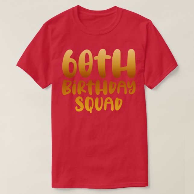 Camiseta 60.ª brigada de cumpleaños (Diseño del anverso)