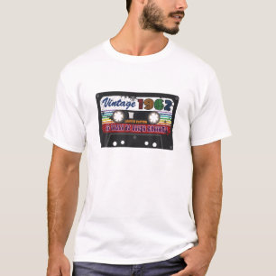 Camiseta 60.ª Cinta De Cassette Para Hombres Vintage 1962