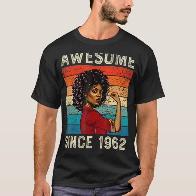 Camiseta 60.ª cosecha de natalidad impresionante desde 1962 (Anverso)
