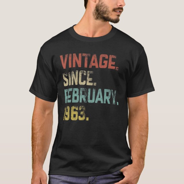 Camiseta 60.ª cosecha desde febrero de 1963 60 años (Anverso)