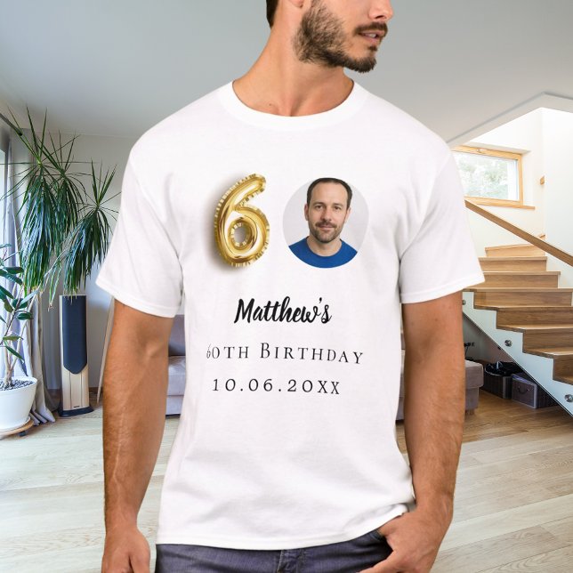 Camiseta 60.ª foto de oro de cumpleaños (Subido por el creador)