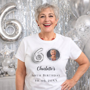 Camiseta 60.ª foto de plata de cumpleaños