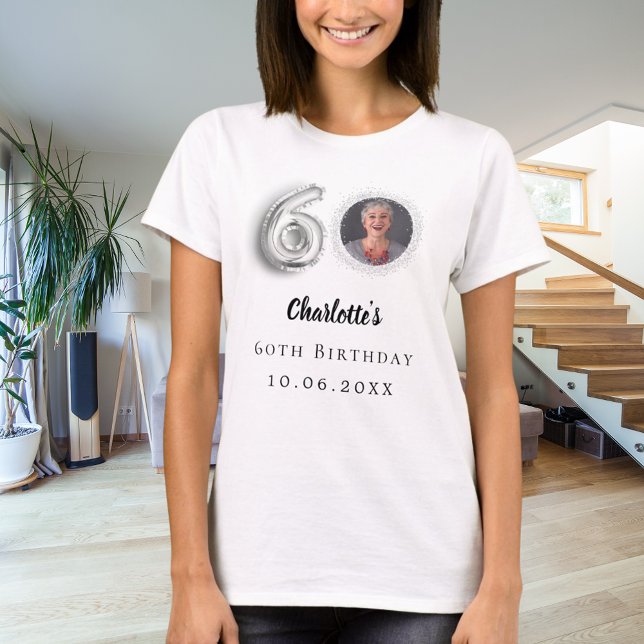 Camiseta 60.ª foto de plata de cumpleaños (Subido por el creador)