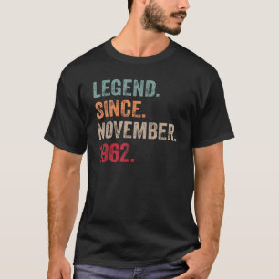 Camiseta 60.ª leyenda de cumpleaños desde noviembre de 1962
