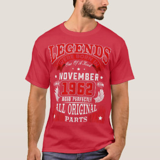 Camiseta 60.ª Nacida En Noviembre De 1962 60