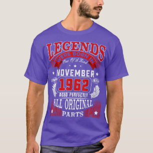 Camiseta 60.ª Nacida En Noviembre De 1962 60