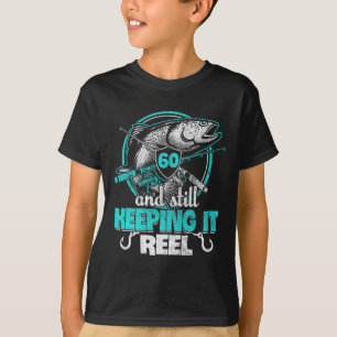 Camiseta 60.ª Pesca Funny Cumpleaños Pescador Camisas Keepi
